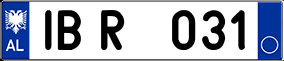 Trailer License Plate